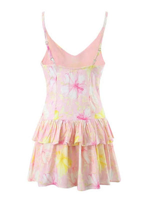 Hippie Summer Dress | 60's Flower Child Slim Fit | S-L