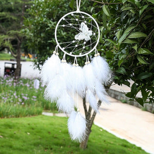 Beautiful Butterfly Dream Catcher With Light