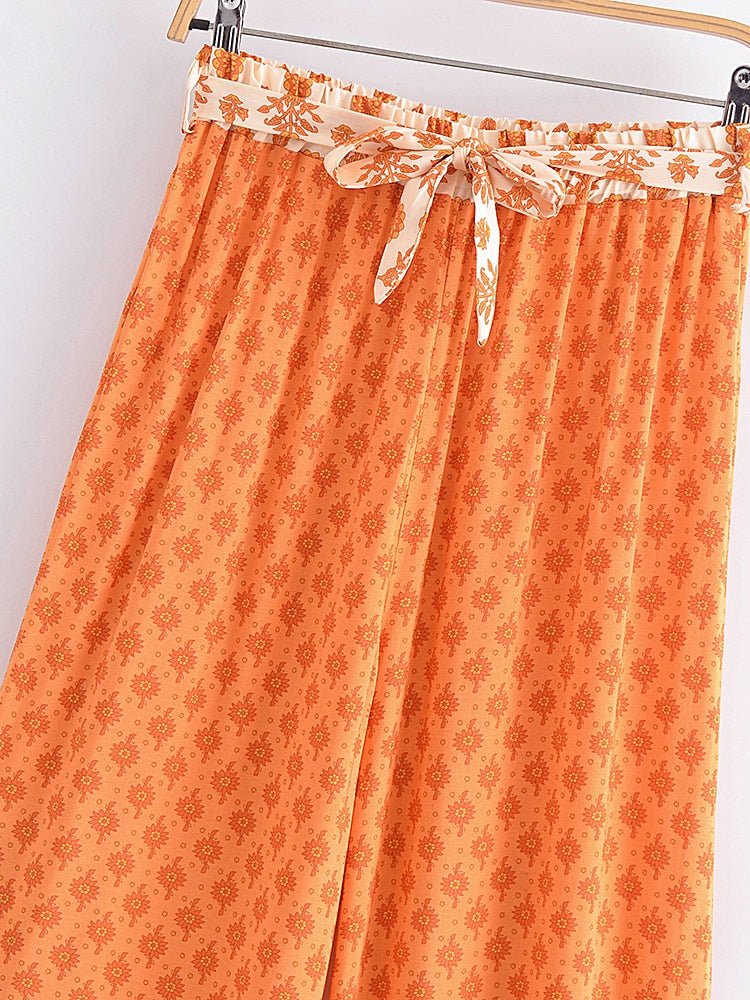 Women's Bohemian Hippie Styled Loose Long Pants | Comfortable Fit | S-L