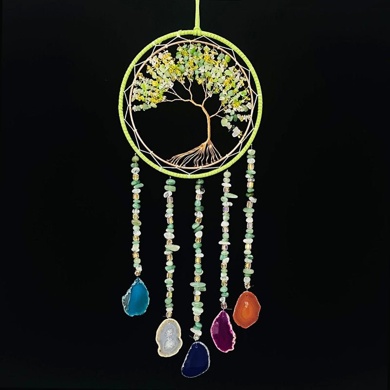 Tree Of Life Dream Catcher With Agnate