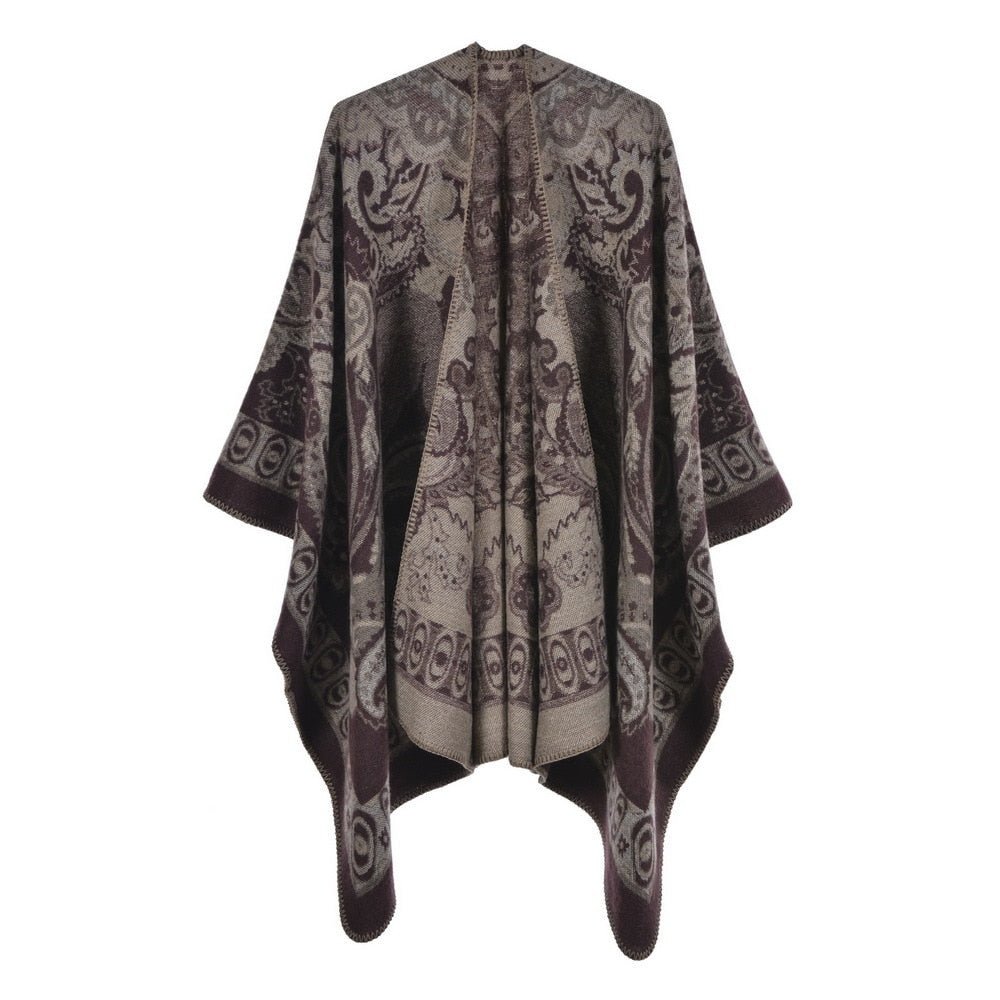 Tribal Styled Knitted Women's Poncho | Various Colours | Free Size