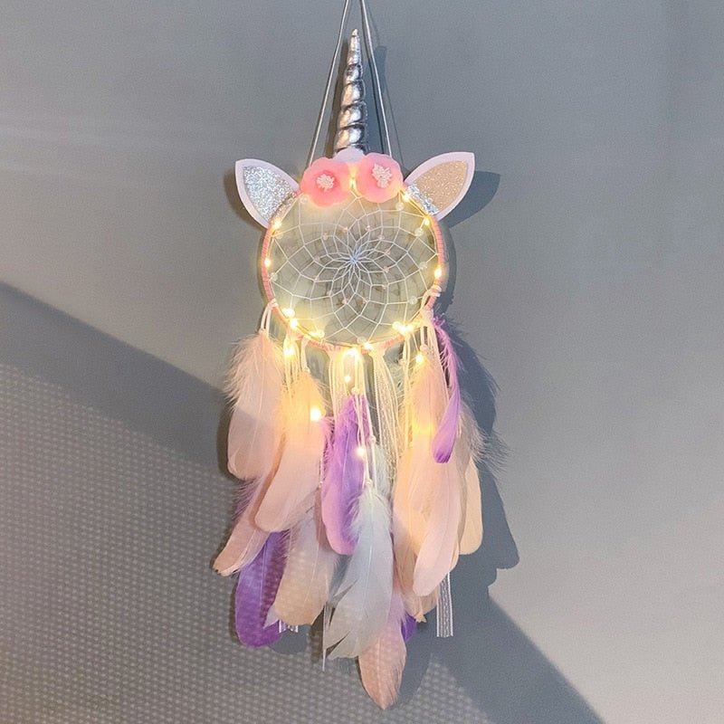 Cute Girls Unicorn Dream Catchers | Various Styles | Fairy Light Options Available