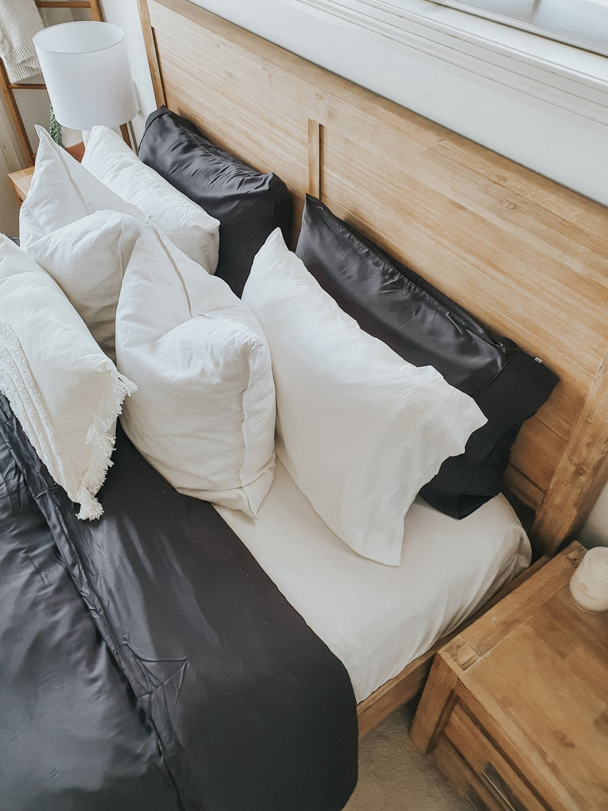 Slate Bamboo Pillow Slips - Pair