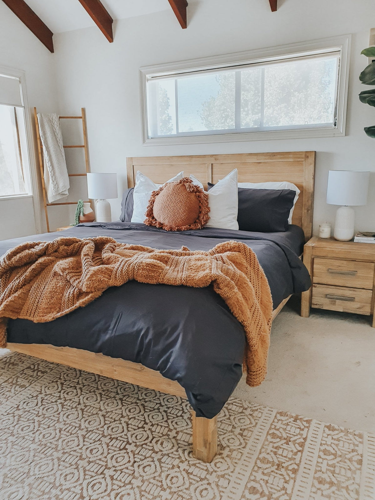 Slate Bamboo Quilt Cover - King