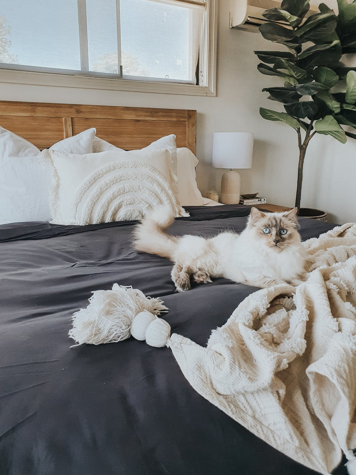 Slate Bamboo Quilt Cover - Queen