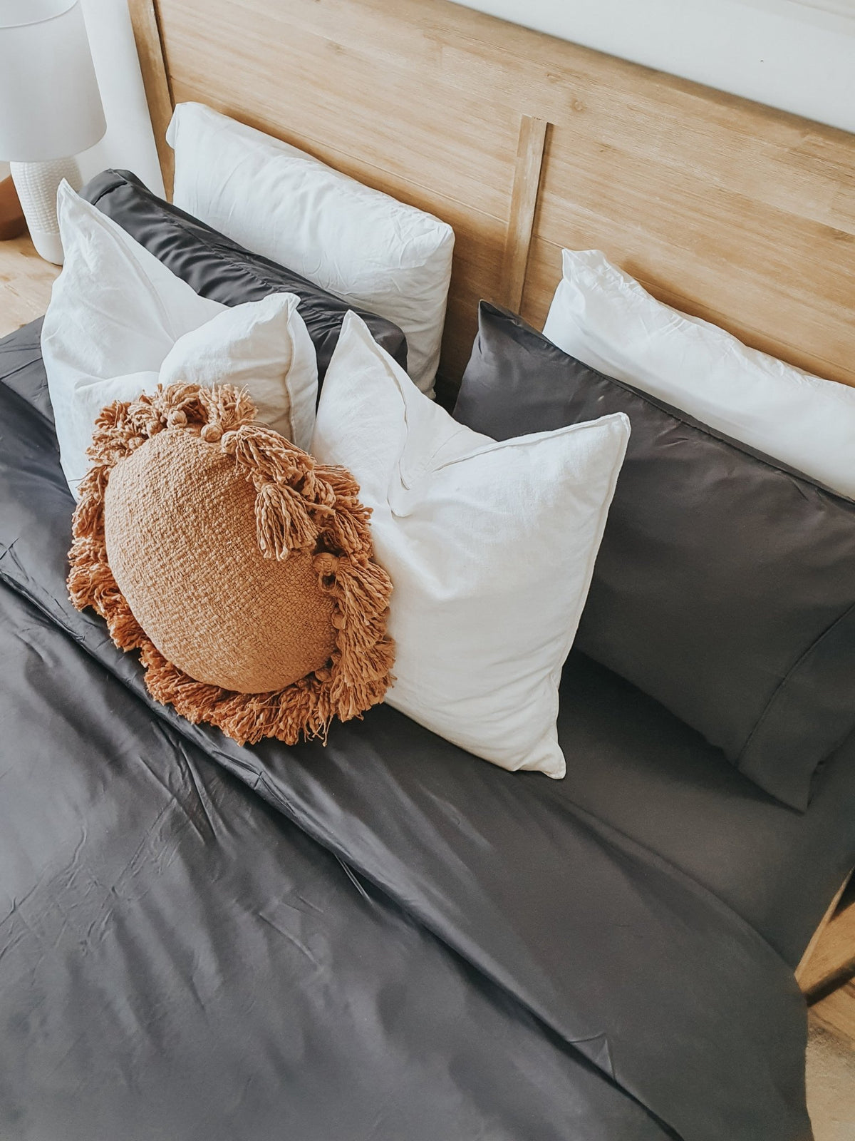 Slate Bamboo Quilt Cover - Queen