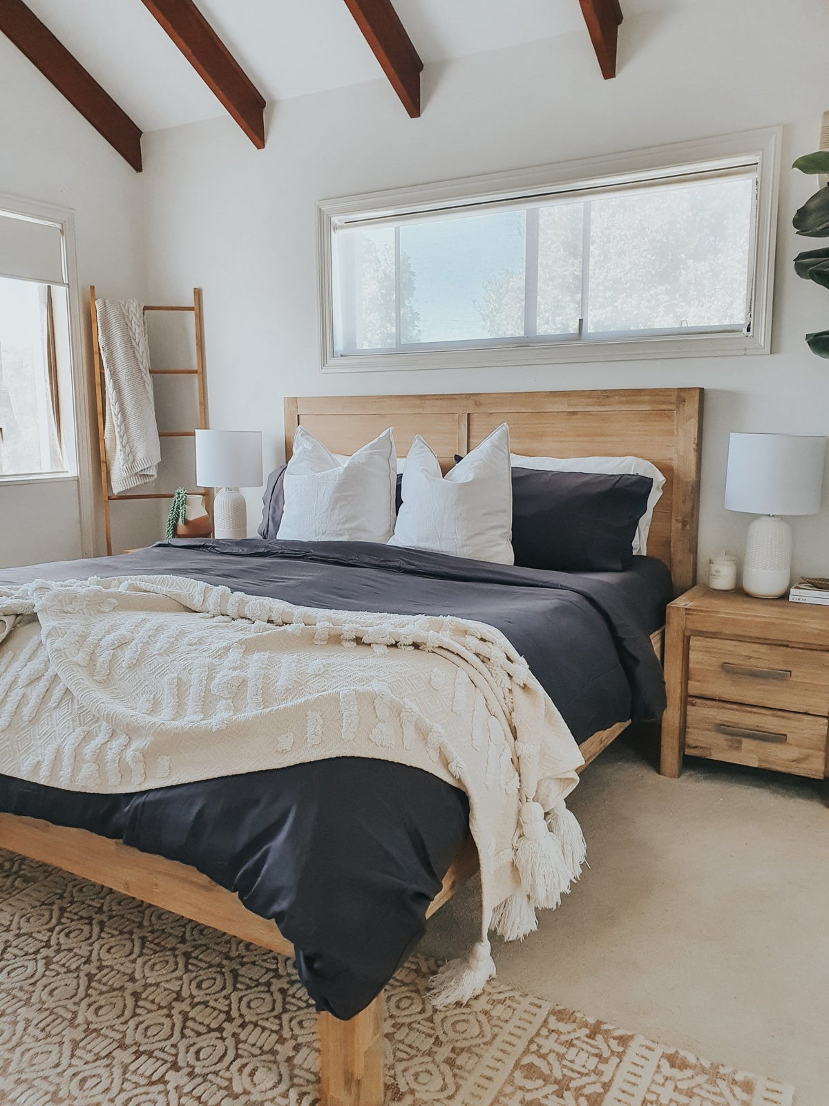 Slate Bamboo Quilt Cover - Queen