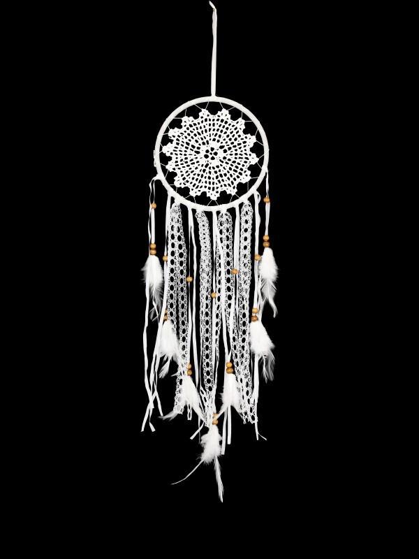 Small White Crochet Dream Catcher