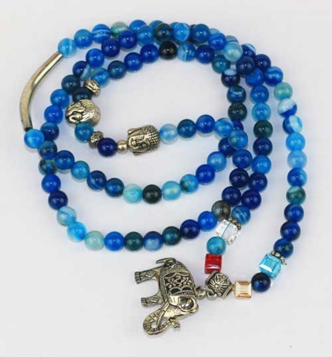 Stone Necklace Stripe Agate