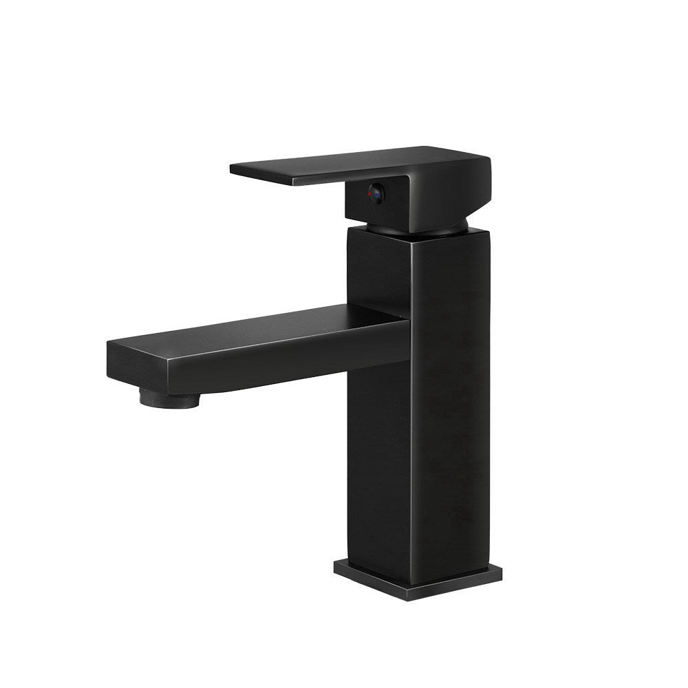 Basin Mixer Tap Faucet | Bathroom Vanity Counter Top | WELS Standard | Brass Black