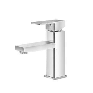 Basin Mixer Tap Faucet | Bathroom Vanity Counter Top | WELS Standard | Brass Silver