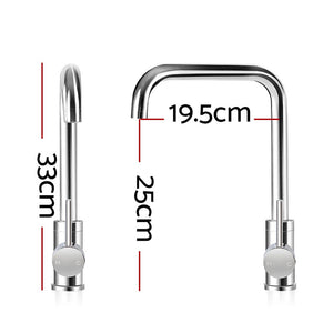 Kitchen Faucet Tap | Mixer Swivel Spout | WELS Silver