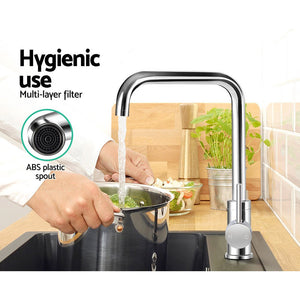 Kitchen Faucet Tap | Mixer Swivel Spout | WELS Silver