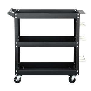 Giantz 3-Tier Tool Cart Storage Trolley - Workshop Organizer Black | Tools at Your Fingertips