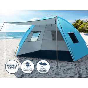 Weisshorn Camping Tent - Beach Tents Sun Shade Shelter | 2-4 Person