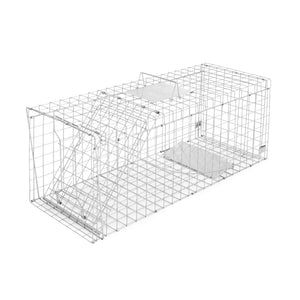 Humane Animal Trap Cage (150x50x53cm) - Silver