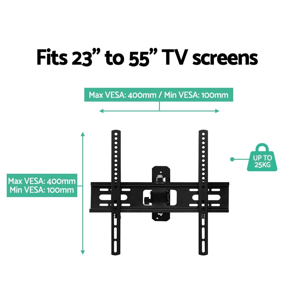 TV Wall Mount Bracket With Tilt Swivel - Suits 23 Inch To 55 Inch