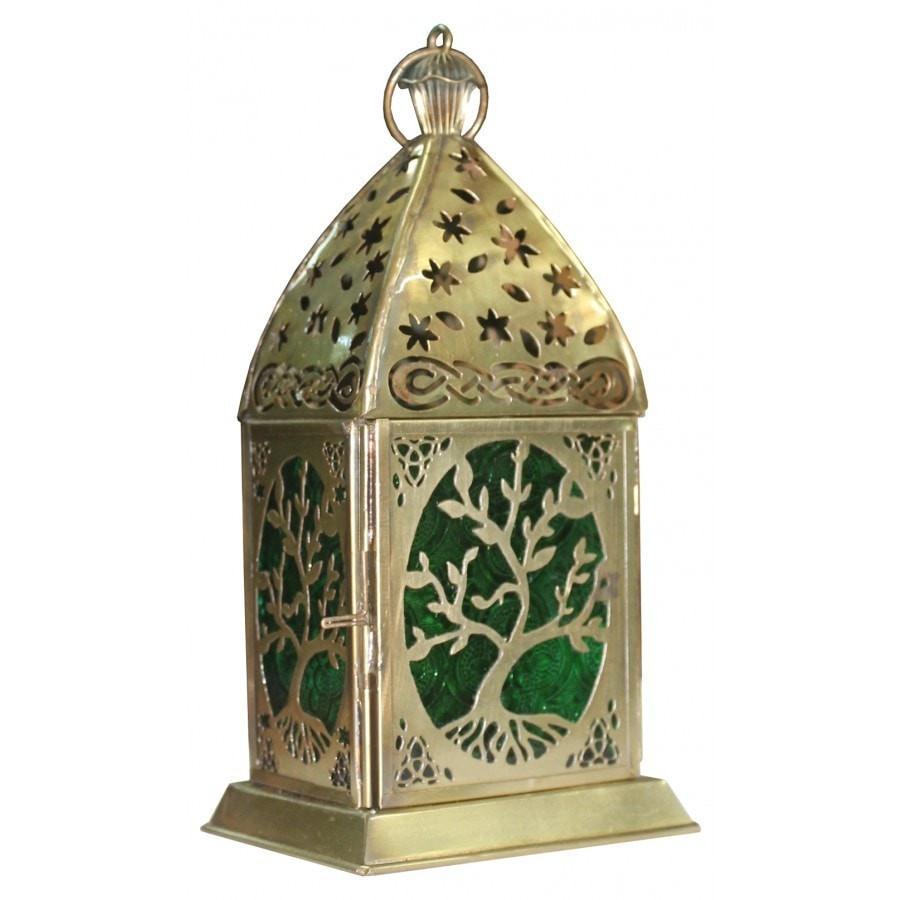 Tree of Life Gold Lantern