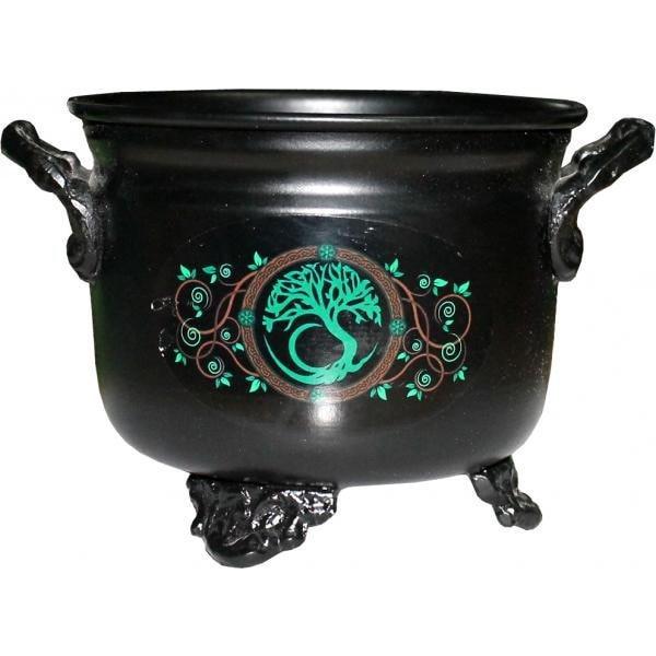 Tee Of Life Metal Cauldron