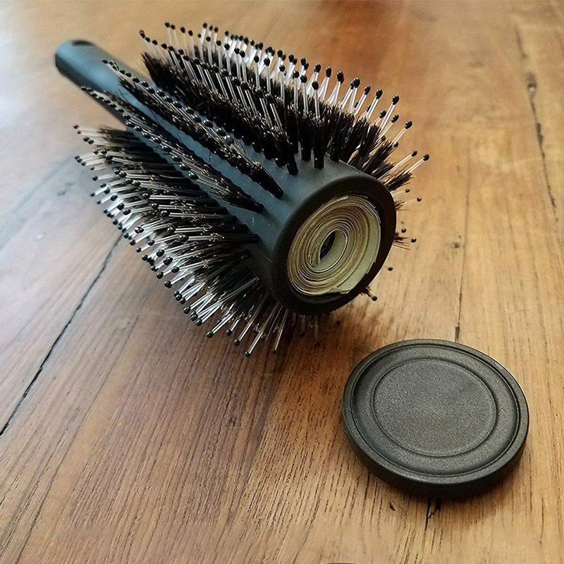Hair Brush Comb With Hidden Compartment