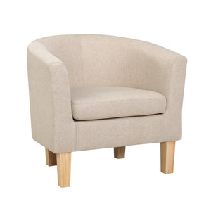 Comfortable Beige Armchair Lounge Sofa