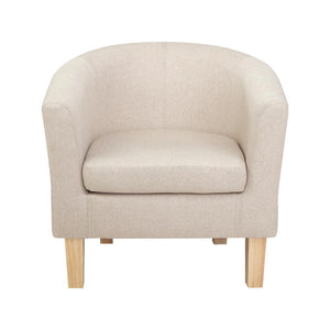 Comfortable Beige Armchair Lounge Sofa