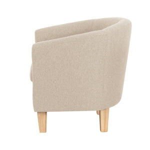Comfortable Beige Armchair Lounge Sofa