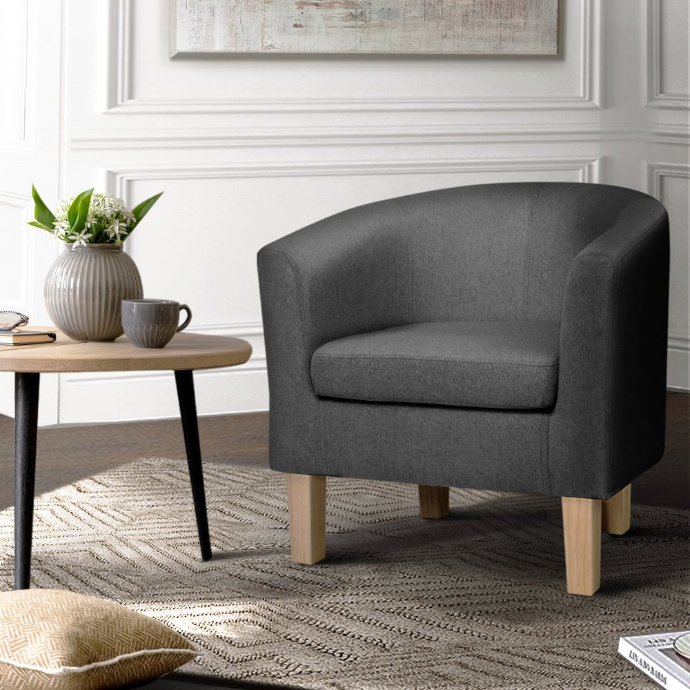 Grey Studio Fabric Styled Armchairs