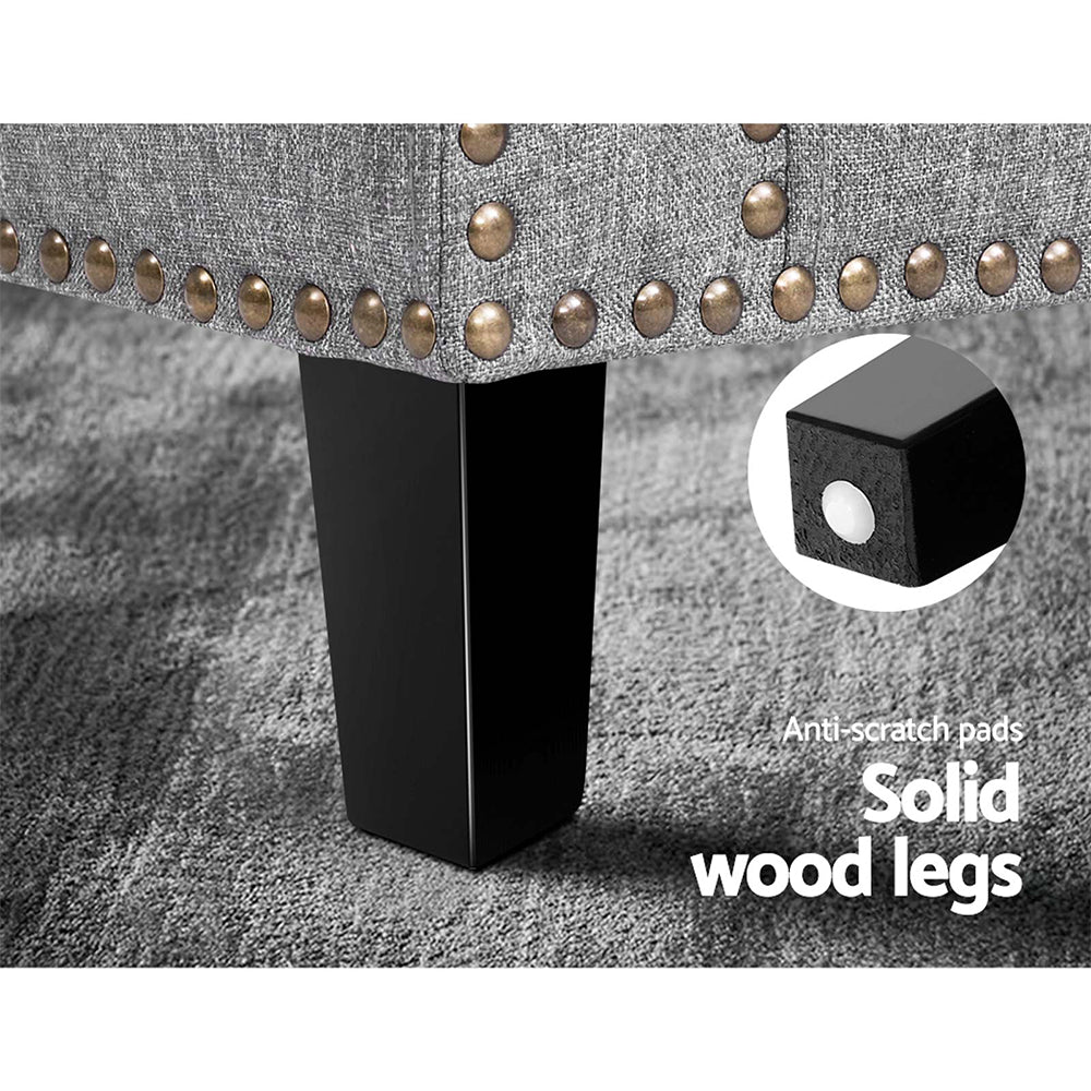 Comfortable Linen Fabric Arm Chair