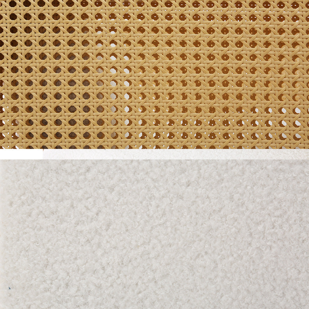 Artiss Rocking Chair | Boucle Accent, Sherpa Upholstered in White