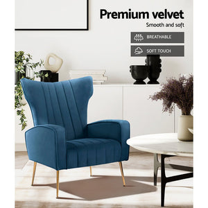 Vintage Velvet Arm Chair