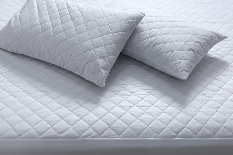 Double Size Mattress Protector | 50cm Deep | Quilted | 100% Cotton | Waterproof
