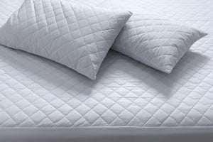 Single Size Mattress Protector | 50cm Deep | Quilted | 100% Cotton | Waterproof