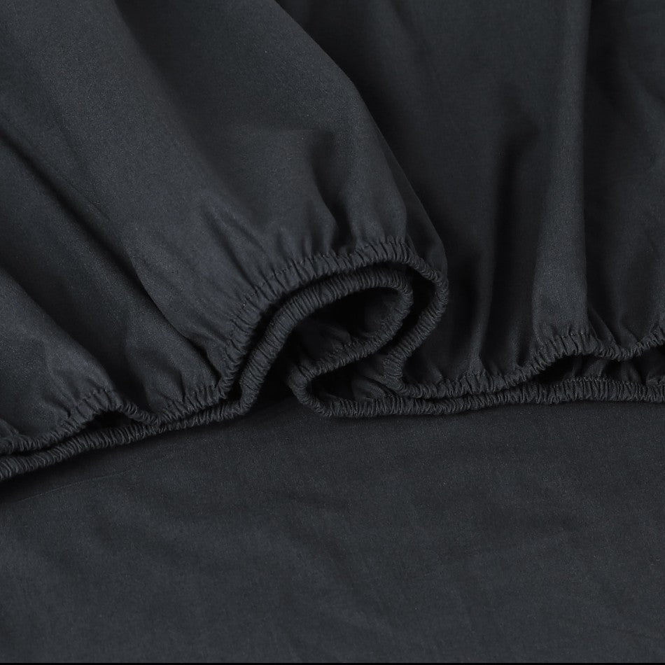 Single Bed Sheets Set | 100% Egyptian Cotton | 500TC | Charcoal