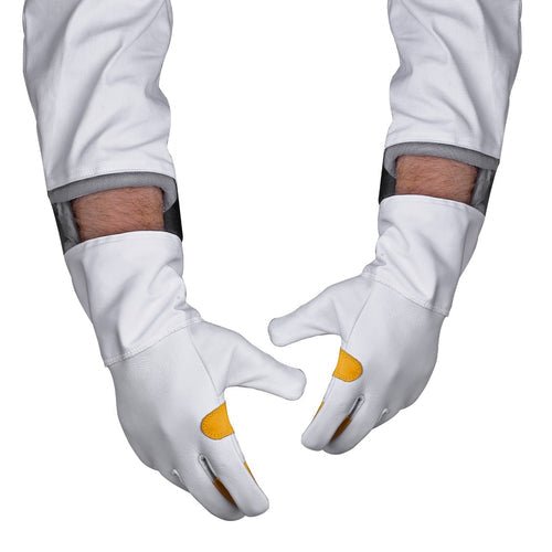 Beekeeping Bee Gloves Cow Hide Ventilated Heavy Duty Gloves S