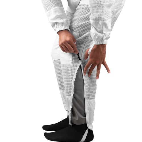 OZBee Premium Full Suit 3 Layer Mesh Ultra Cool Ventilated Round Head Beekeeping Protective Gear Size 3XL
