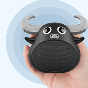 Fitsmart Bluetooth Animal Face Speaker Portable Wireless Stereo Sound - Black - The Hippie House