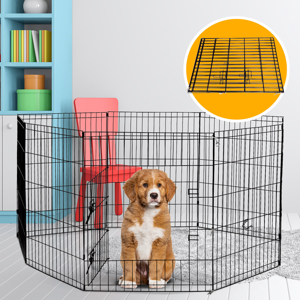 Versatile 8-Panel Puppy Playpen | All Sizes Available