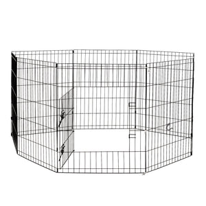 4Paws 8 Panel Playpen | Puppy Exercise Fence Cage | Black | All Sizes Available