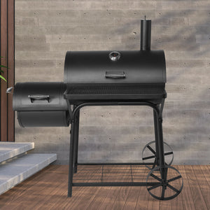 Havana Outdoors Charcoal 2-IN-1 BBQ Smoker Grill