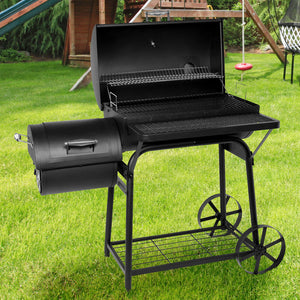 Havana Outdoors Charcoal 2-IN-1 BBQ Smoker Grill