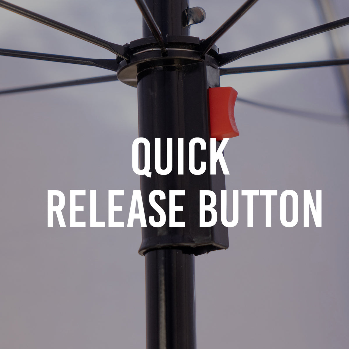 Havana Outdoors Beach Umbrella - 2.4M Portable Shade Shelter | Red