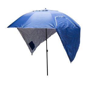 Outdoor Garden Beach Portable Shade Shelter - Blue | Havana Outdoors Beach Umbrella 2.4M