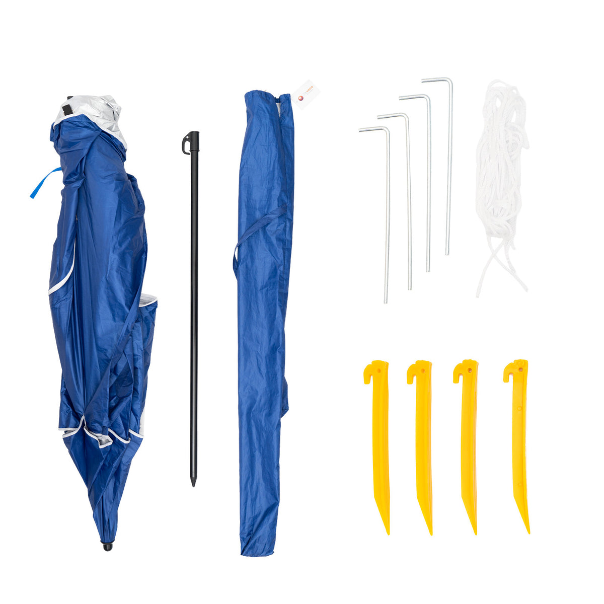 Outdoor Garden Beach Portable Shade Shelter - Blue | Havana Outdoors Beach Umbrella 2.4M