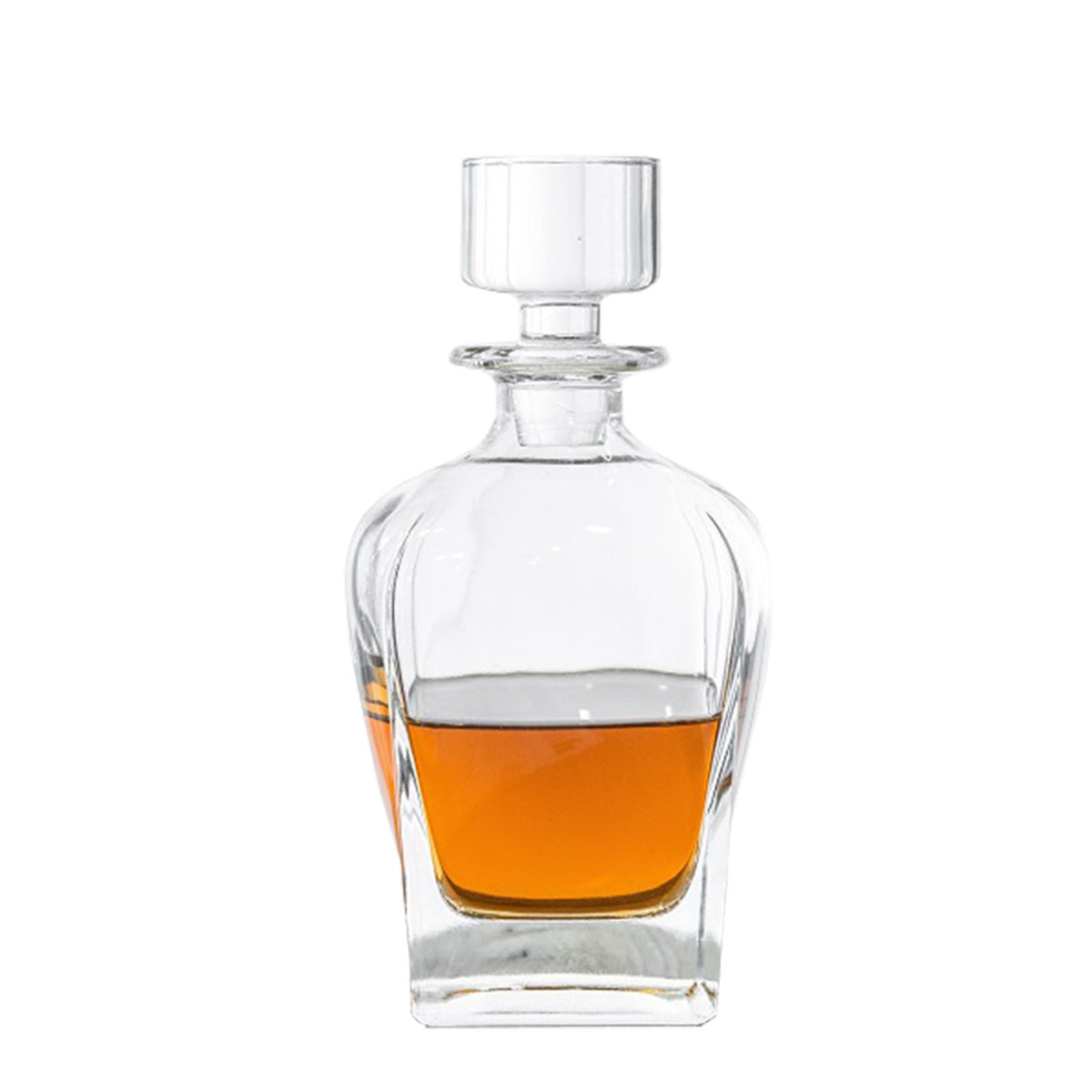 Oval Whiskey Decanter Bottle Set | Novare Whiskey Glasses