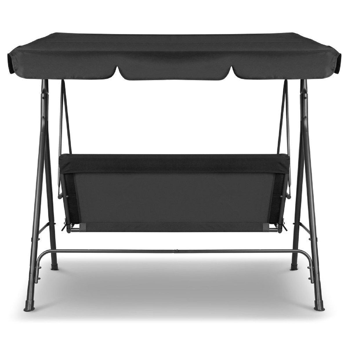 Outdoor Black Swing Bench Seat