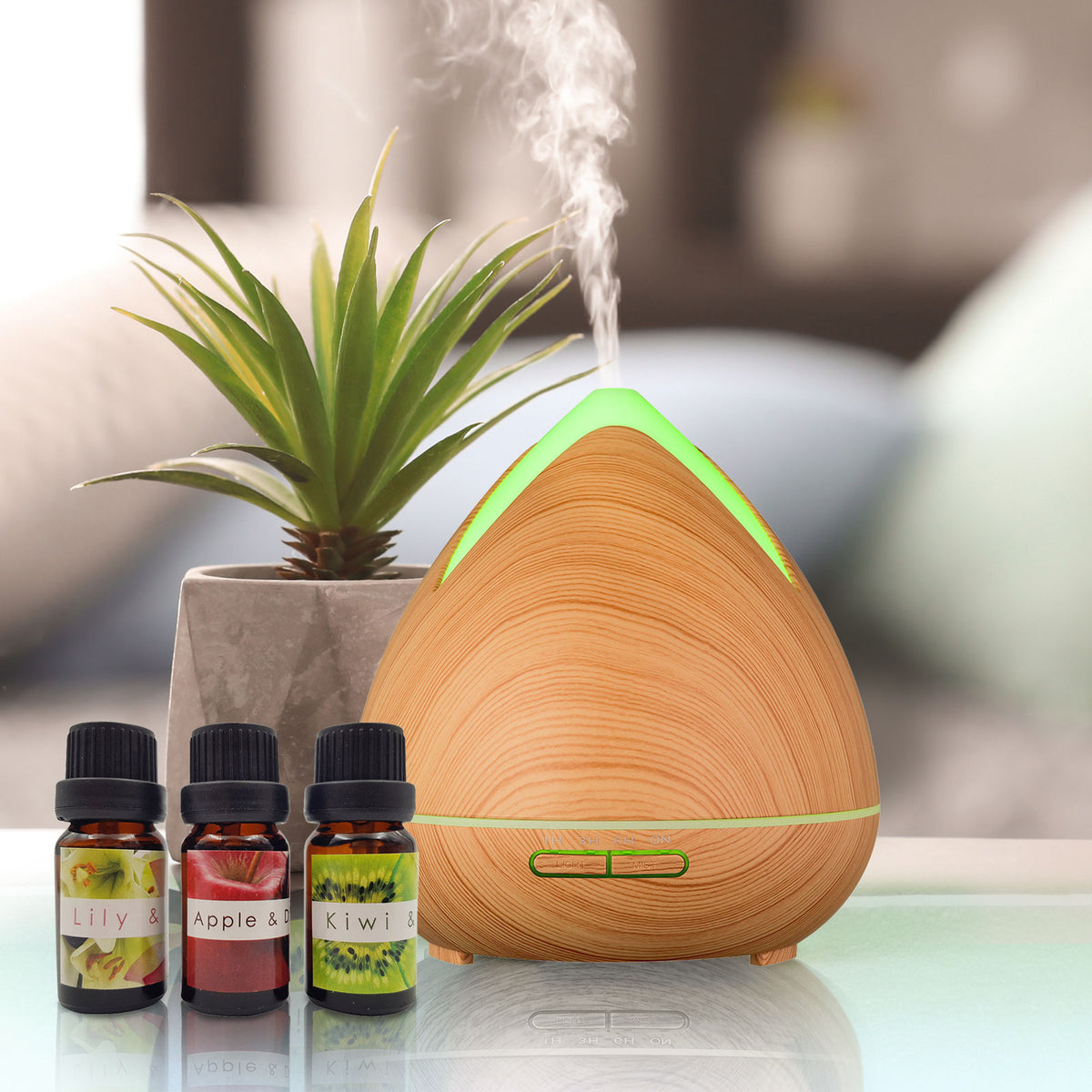Light Wood Aromatherapy Diffuser - 400ml