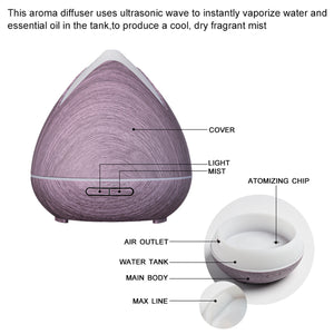 Violet Aromatherapy Diffuser - 400ml