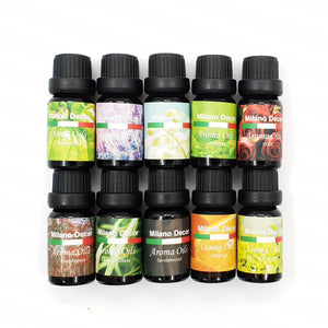 10 Pack Aromatherapy Fragrance Oils - 10ml