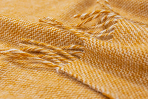 Cambridge Throw - 100% NZ Wool - Mustard